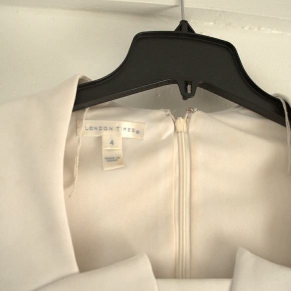 London Times Color-Block Sheath Dress Size 4 - Picture 2 of 3